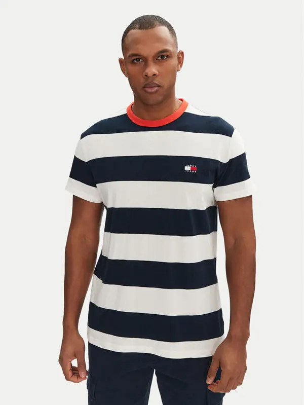 Tommy Jeans Tommy Jeans T-shirt DM0DM20766 Tamnoplava Regular Fit