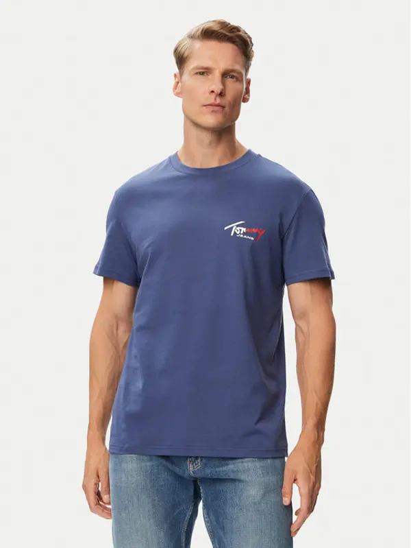 Tommy Jeans Tommy Jeans T-shirt DM0DM22538 Plava Regular Fit