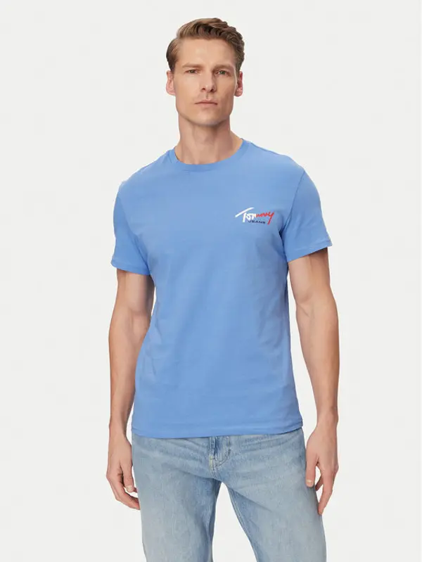 Tommy Jeans Tommy Jeans T-shirt DM0DM22538 Plava Slim Fit