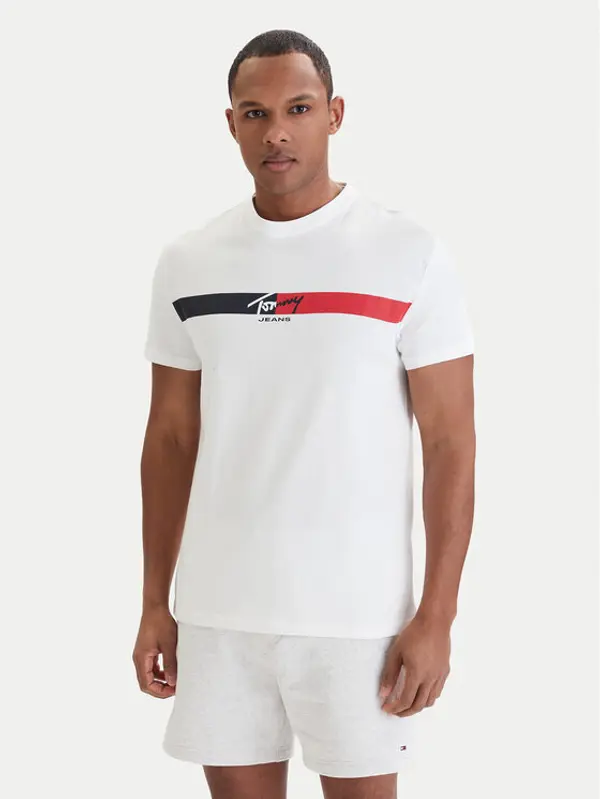 Tommy Jeans Tommy Jeans T-shirt DM0DM22539 Bijela Regular Fit