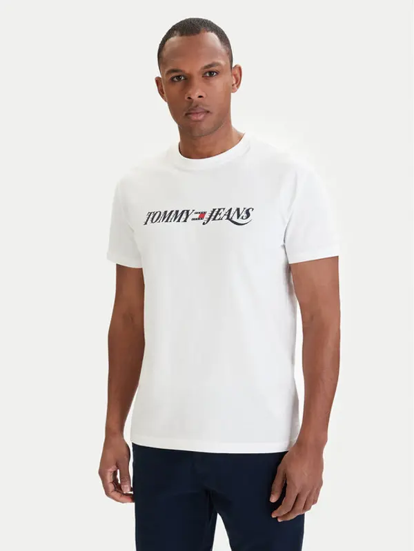 Tommy Jeans Tommy Jeans T-shirt DM0DM22548 Bijela Regular Fit