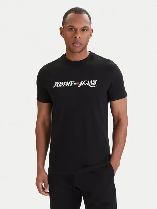 Tommy Jeans Tommy Jeans T-shirt DM0DM22548 Crna Regular Fit