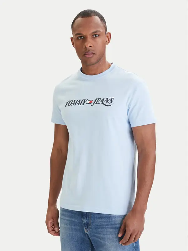 Tommy Jeans Tommy Jeans T-shirt DM0DM22548 Svijetloplava Regular Fit
