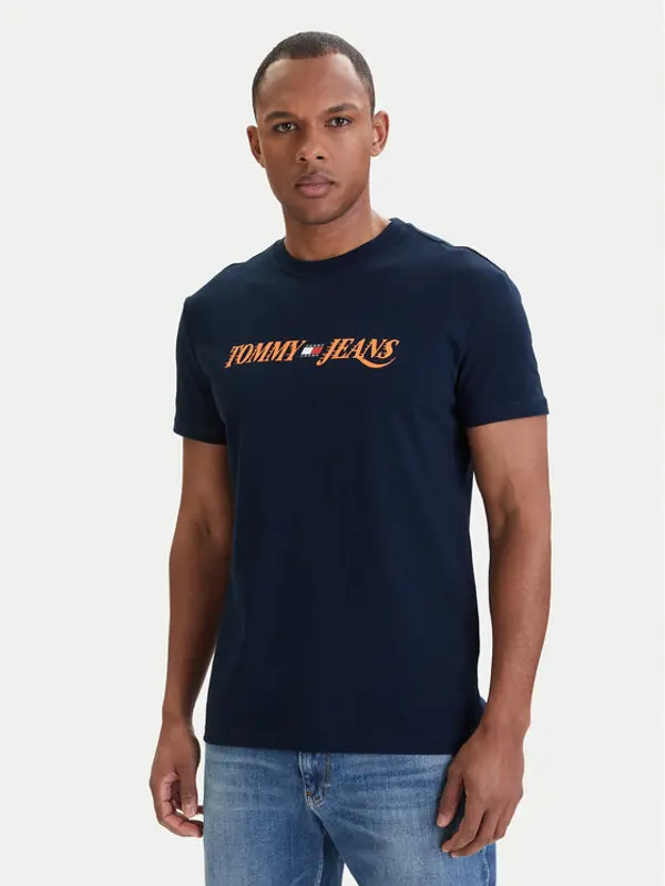 Tommy Jeans Tommy Jeans T-shirt DM0DM22548 Tamnoplava Regular Fit