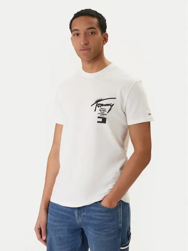 Tommy Jeans Tommy Jeans T-shirt DM0DM22553 Bijela Regular Fit