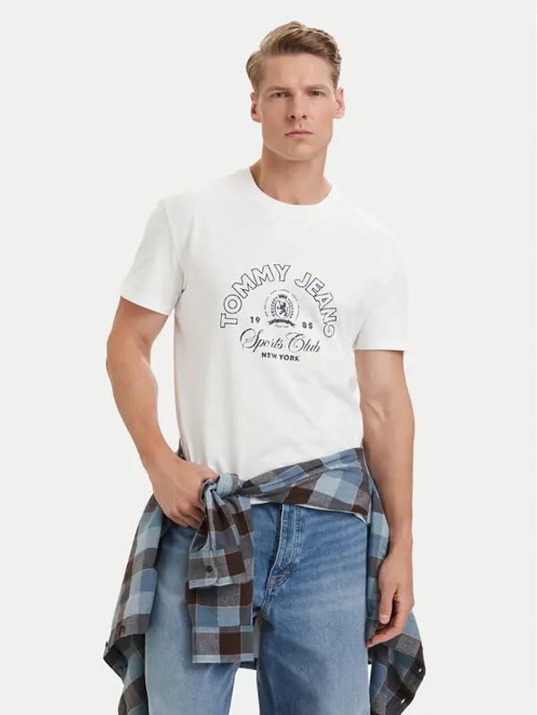 Tommy Jeans Tommy Jeans T-shirt DM0DM23175 Bijela Regular Fit