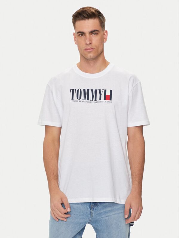 Tommy Jeans Tommy Jeans T-shirt DNA Flag DM0DM18533 Bijela Regular Fit
