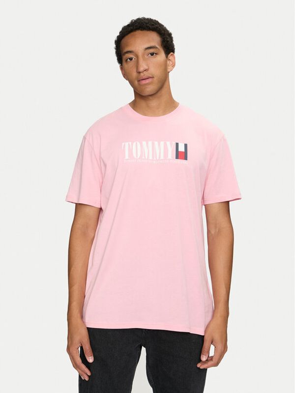 Tommy Jeans Tommy Jeans T-shirt DNA Flag DM0DM18533 Ružičasta Regular Fit