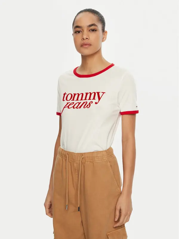 Tommy Jeans Tommy Jeans T-shirt DW0DW19449 Bijela Relaxed Fit
