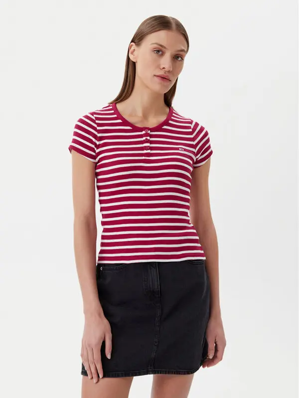 Tommy Jeans Tommy Jeans T-shirt DW0DW19502 Ružičasta Slim Fit