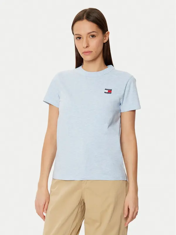 Tommy Jeans Tommy Jeans T-shirt DW0DW20153 Svijetloplava Regular Fit