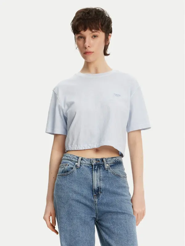 Tommy Jeans Tommy Jeans T-shirt DW0DW20324 Svijetloplava Relaxed Fit