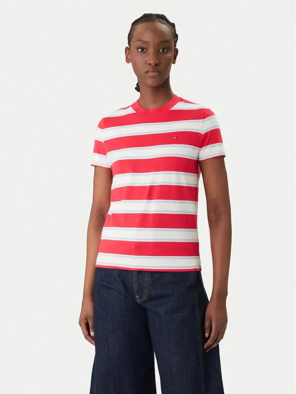 Tommy Jeans Tommy Jeans T-shirt DW0DW21834 Crvena Regular Fit