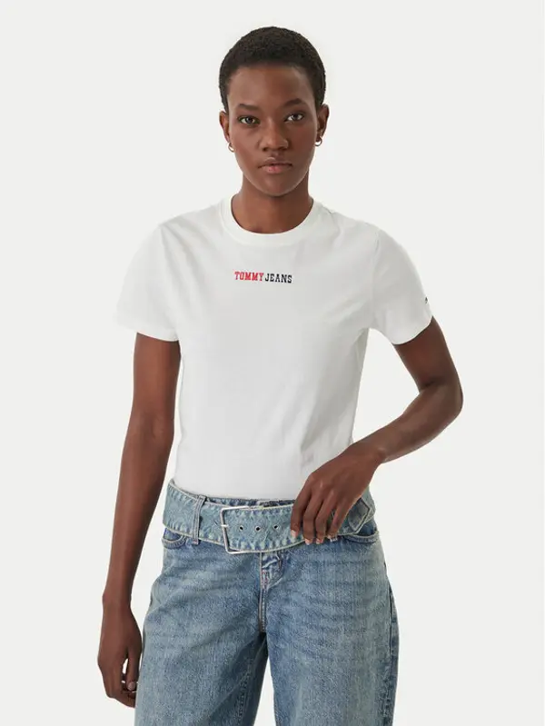 Tommy Jeans Tommy Jeans T-shirt DW0DW22277 Bijela Regular Fit