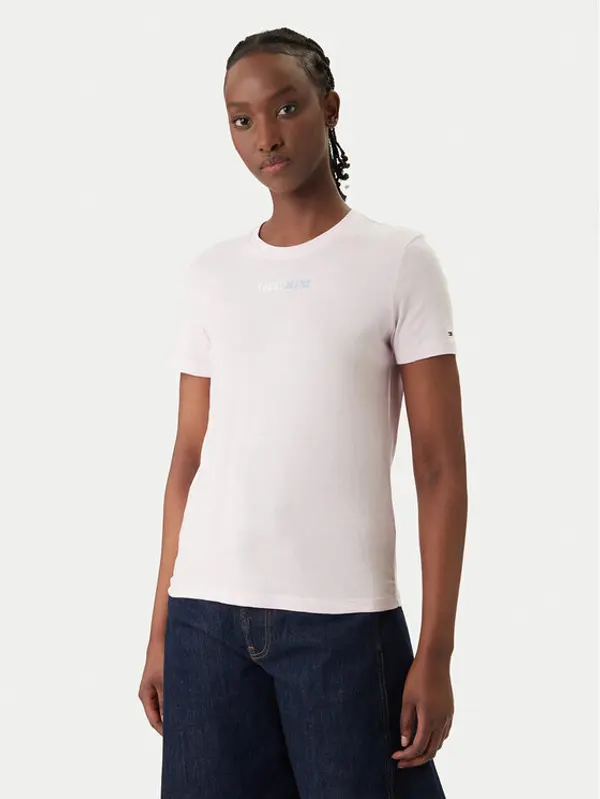 Tommy Jeans Tommy Jeans T-shirt DW0DW22277 Ružičasta Regular Fit