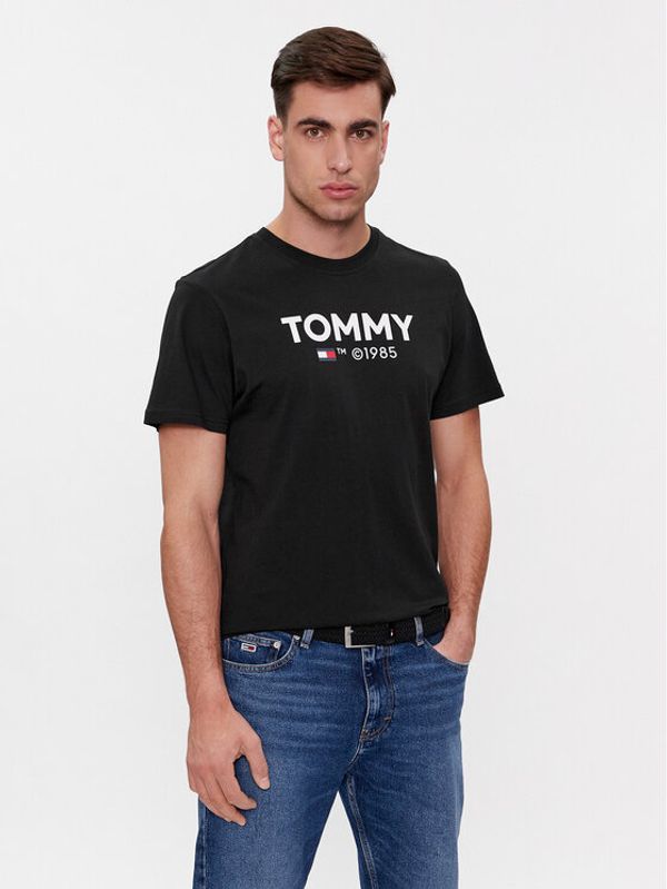 Tommy Jeans Tommy Jeans T-shirt Essential DM0DM18264 Crna Slim Fit