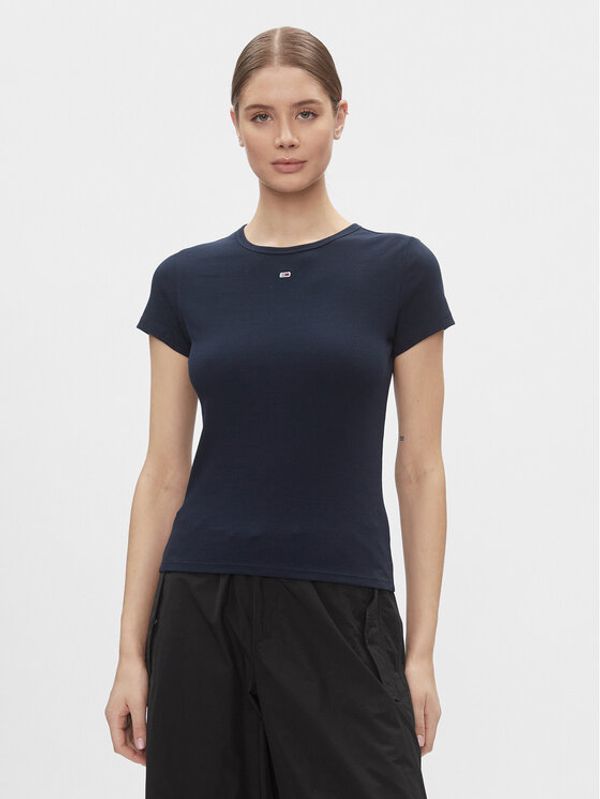Tommy Jeans Tommy Jeans T-shirt Essential DW0DW17383 Tamnoplava Slim Fit