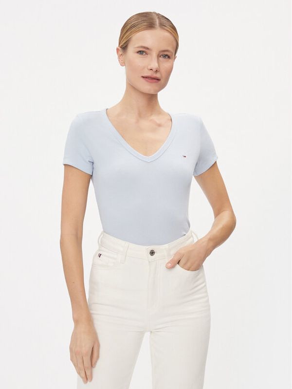 Tommy Jeans Tommy Jeans T-shirt Essential DW0DW17385 Plava Slim Fit