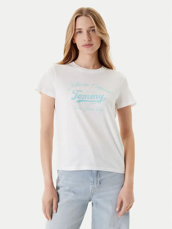 Tommy Jeans Tommy Jeans T-shirt Essential DW0DW21404 Bijela Regular Fit