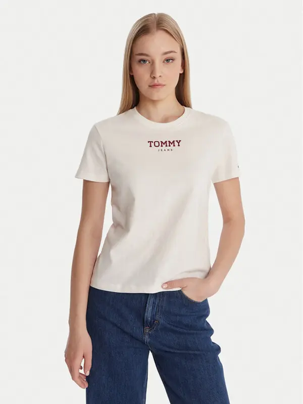 Tommy Jeans Tommy Jeans T-shirt Essential DW0DW21842 Bijela Regular Fit