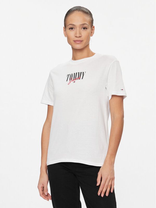 Tommy Jeans Tommy Jeans T-shirt Essential Logo DW0DW16441 Bijela Relaxed Fit