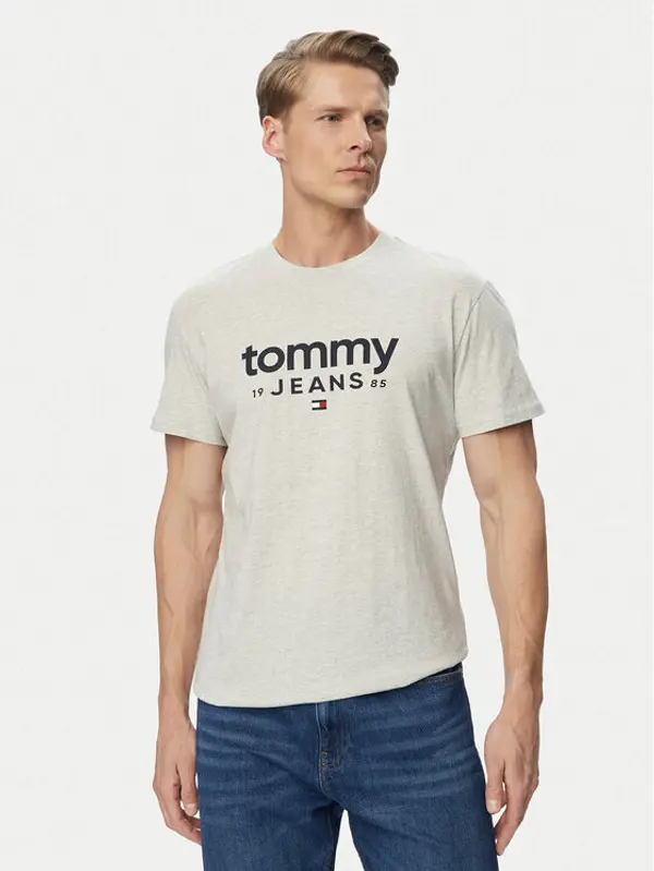 Tommy Jeans Tommy Jeans T-shirt Graphic DM0DM23376 Svijetlo siva Slim Fit