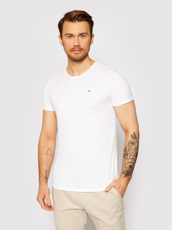 Tommy Jeans Tommy Jeans T-shirt Jaspe Bijela Slim Fit