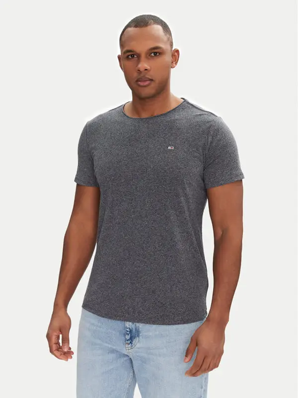 Tommy Jeans Tommy Jeans T-shirt Jaspe DM0DM09586 Siva Slim Fit