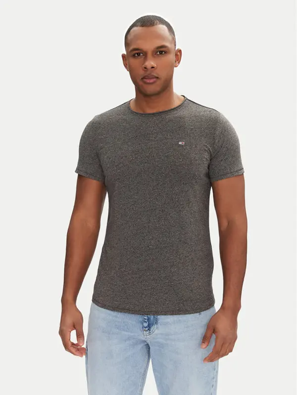 Tommy Jeans Tommy Jeans T-shirt Jaspe DM0DM09586 Siva Slim Fit