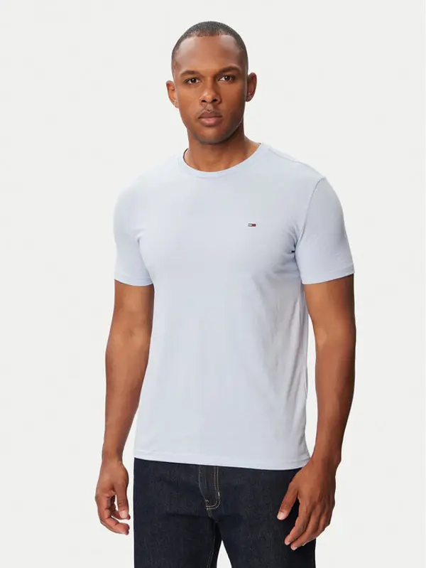 Tommy Jeans Tommy Jeans T-shirt Jaspe DM0DM20363 Svijetlo plava Slim Fit