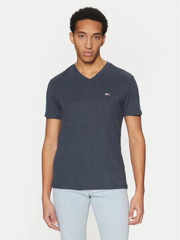 Tommy Jeans Tommy Jeans T-shirt Jaspe DM0DM20364 Tamnoplava Slim Fit
