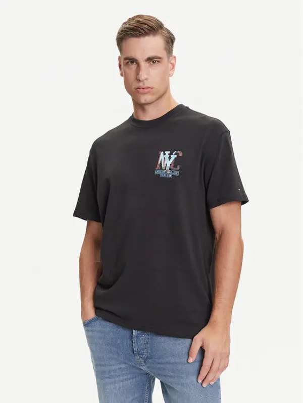 Tommy Jeans Tommy Jeans T-shirt Novelty DM0DM21831 Siva Relaxed Fit