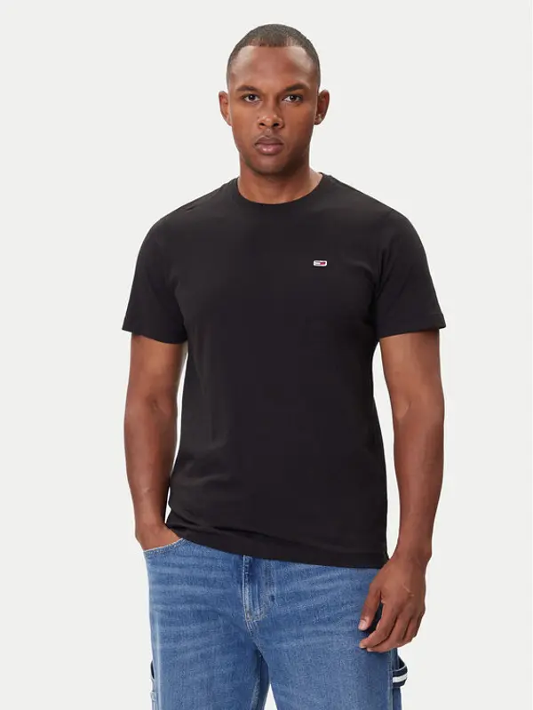 Tommy Jeans Tommy Jeans T-shirt Tjm Classic DM0DM09598 Crna Regular Fit