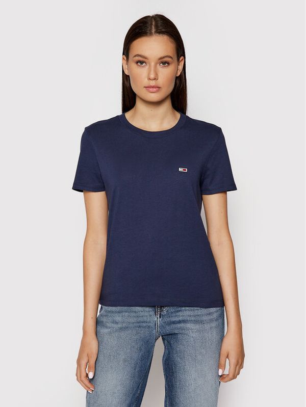 Tommy Jeans Tommy Jeans T-shirt Tjw Jersey DW0DW09198 Tamnoplava Regular Fit