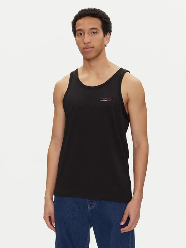 Tommy Jeans Tommy Jeans Tank top Entry Graphic DM0DM20790 Crna Slim Fit