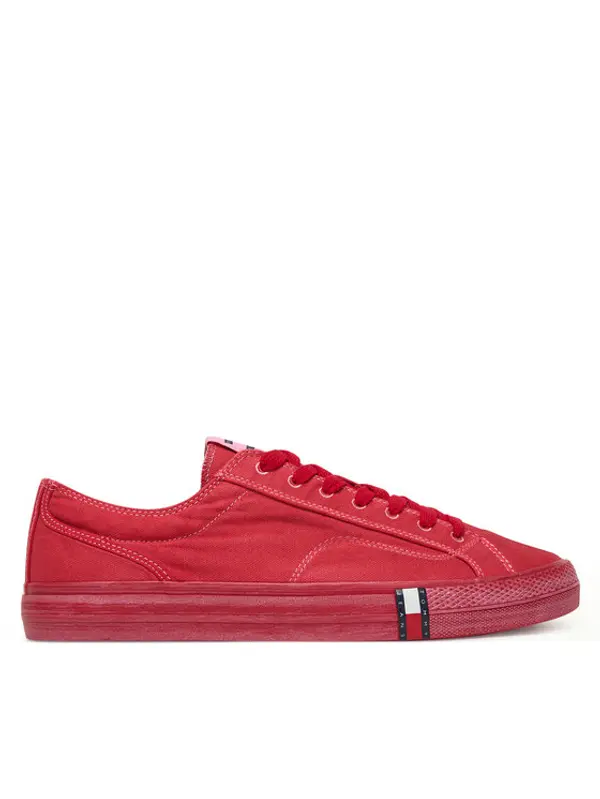 Tommy Jeans Tommy Jeans Tenisice Archive Vulc. Y2K Washed Canvas EM0EM01720 Crvena