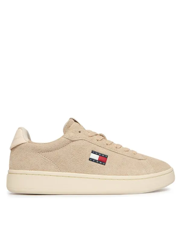 Tommy Jeans Tommy Jeans Tenisice Logo Suede Archive EN02985 Bež