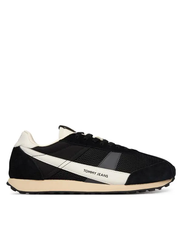 Tommy Jeans Tommy Jeans Tenisice Retro Runner Archive Open Mesh EM0EM01715 Crna