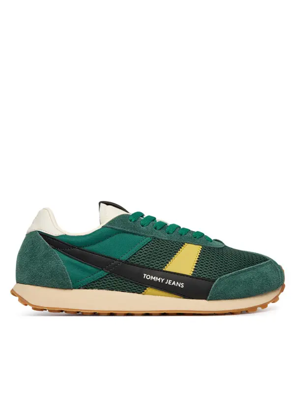 Tommy Jeans Tommy Jeans Tenisice Retro Runner Archive Open Mesh EM0EM01715 Zelena