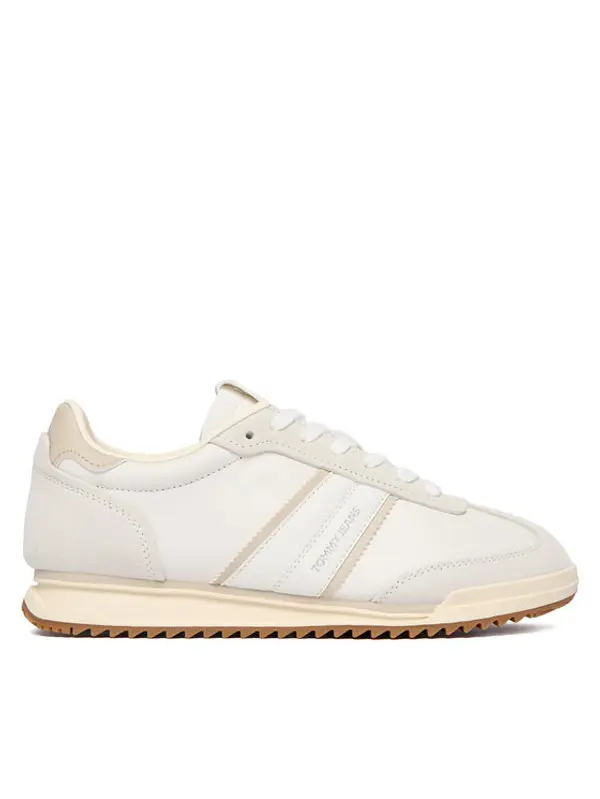Tommy Jeans Tommy Jeans Tenisice Tjw Low Profile Runner Lthr Mix EN0EN03001 Écru