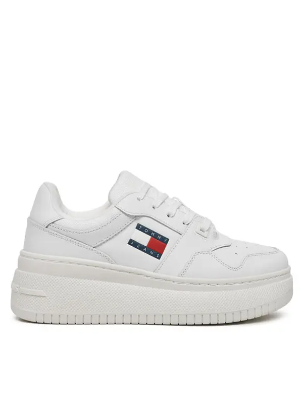 Tommy Jeans Tommy Jeans Tenisice Tjw Retro Basket Flatform Ess EN0EN02506 Bijela