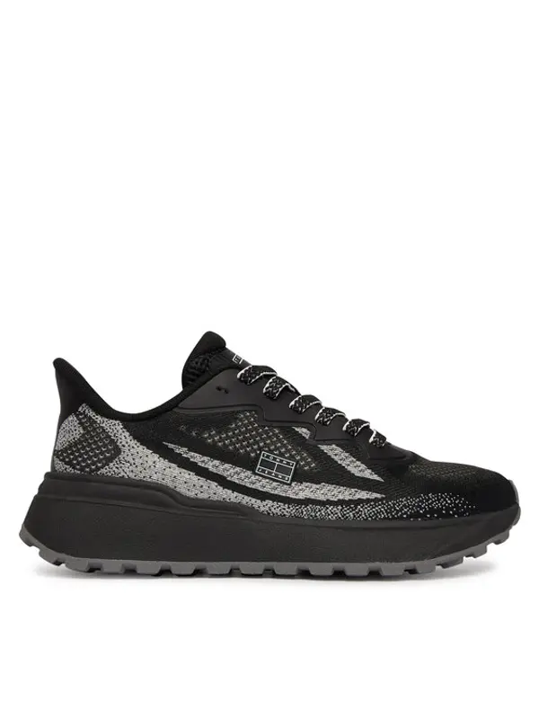 Tommy Jeans Tommy Jeans Tenisice Tjw Sporty Knit Runner EN02962 Crna