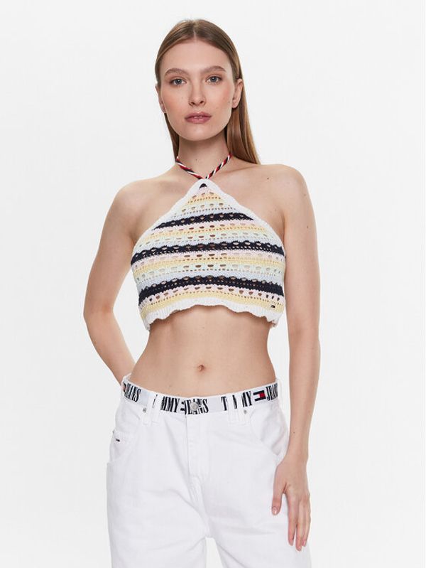 Tommy Jeans Tommy Jeans Top DW0DW15403 Šarena Slim Fit