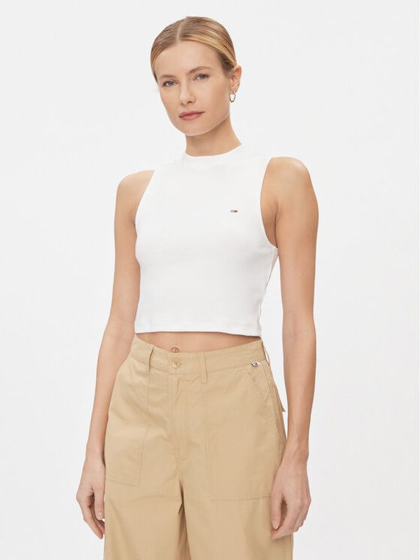 Tommy Jeans Tommy Jeans Top DW0DW17533 Bijela Regular Fit