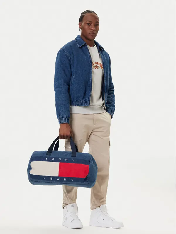 Tommy Jeans Tommy Jeans Torba za vikend Archive Denim Duffle AM0AM13813 Plava