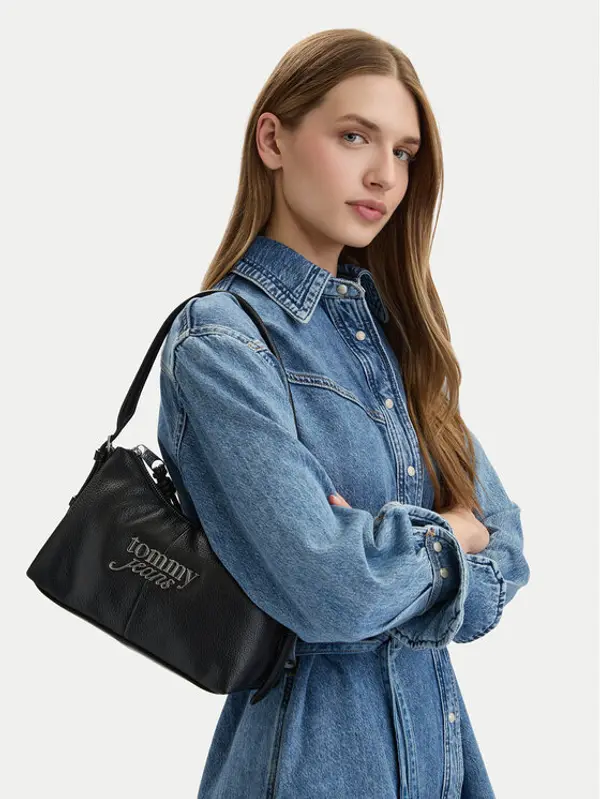 Tommy Jeans Tommy Jeans Torbica Tjw Bold Shoulder Bag AW0AW18468 Crna