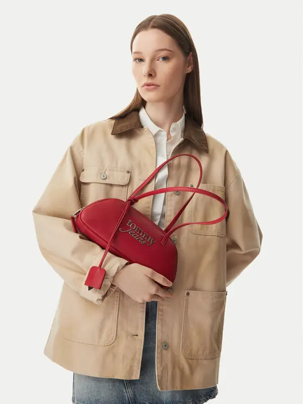Tommy Jeans Tommy Jeans Torbica Tjw Bold Shoulder Bag AW0AW18787 Smeđa