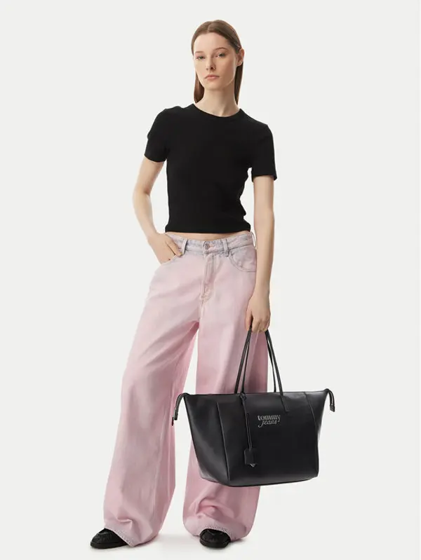 Tommy Jeans Tommy Jeans Torbica Tjw Bold Tote AW0AW18786 Crna