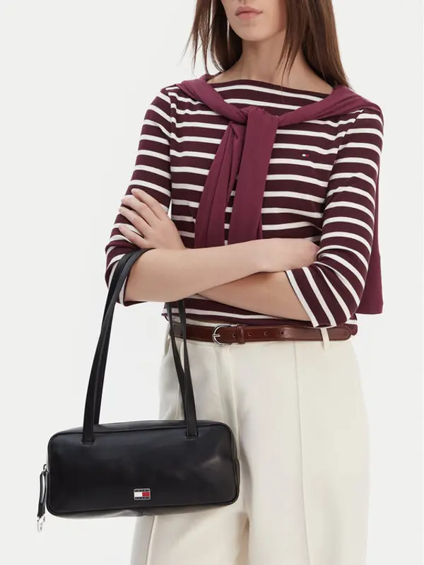 Tommy Jeans Tommy Jeans Torbica Tjw City Shoulder Bag AW0AW18075 Crna