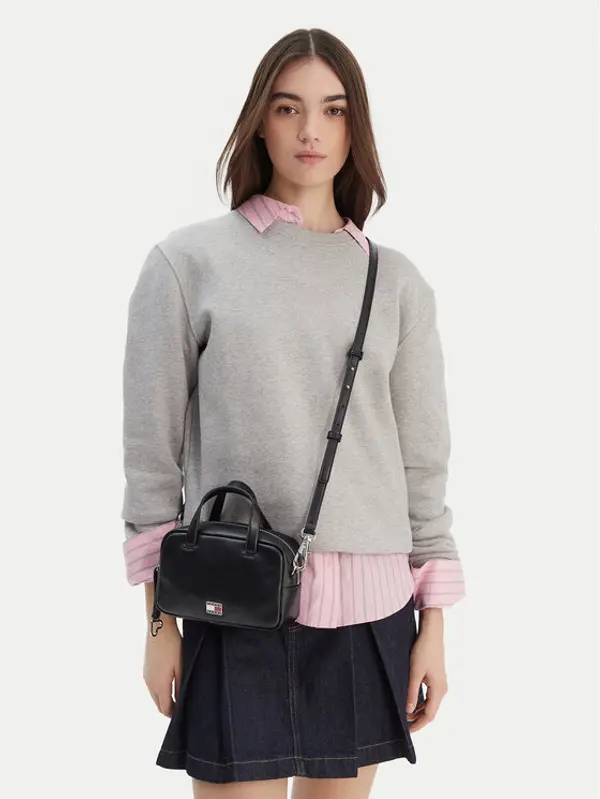Tommy Jeans Tommy Jeans Torbica Tjw City Trunk Crossover AW0AW18084 Crna